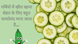 गर्मियों में खीरा खाने से फायदे