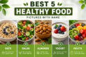 5 healthy food pictures with name