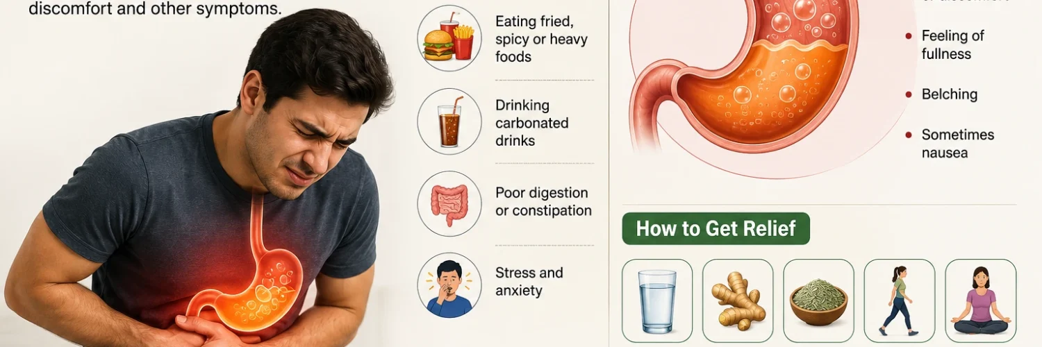 Problem of gas in stomach